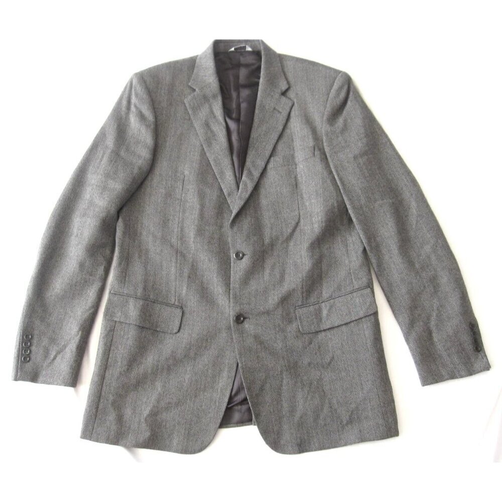 Joseph & Feiss Herringbone 100% Lambswool‎ Blazer Men Sz 42 X-Long (MS47)